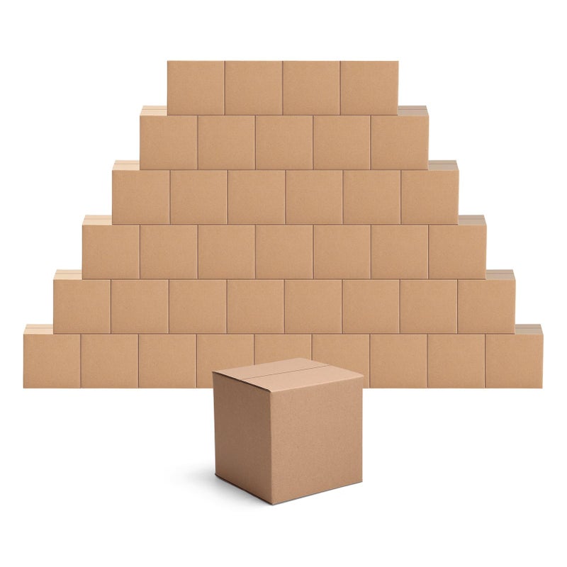 EdenseeLake 40 Pack 5x5x5 inches Shipping Boxes Small Cardboard Boxes for Packing  Moving  Mailing  Brown - Image 1